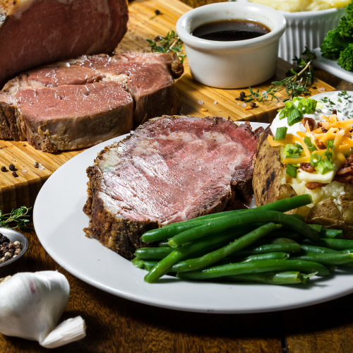Prime rib dinner