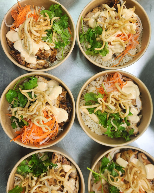 Lemongrass chicken bowl