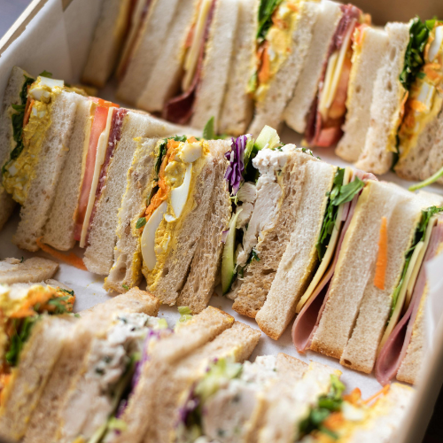 Finger tea sandwiches