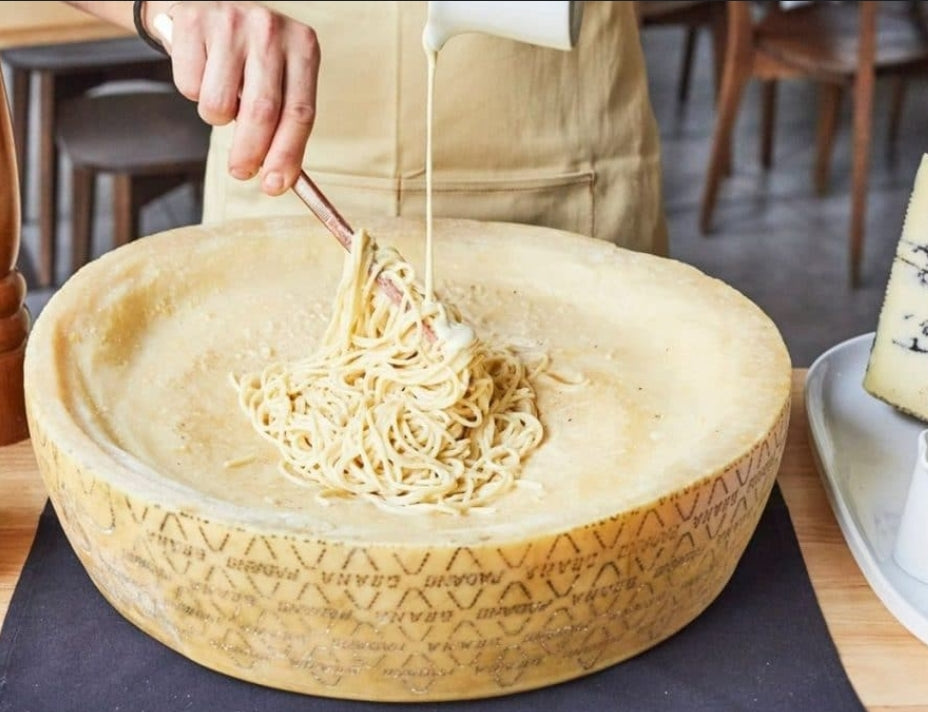 Pasta in a Parm wheel
